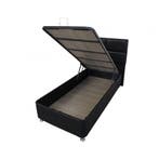 Compleet 1persoons Boxspring met Koudschuim HR45 matras, Ophalen of Verzenden, Nieuw