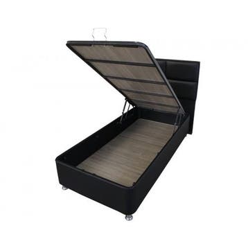 Compleet 1persoons Boxspring met Koudschuim HR45 matras, Ophalen of Verzenden, Nieuw