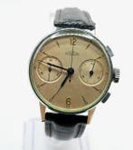 Angelus - Stahl/Chrom Chronograph - Original Ziffernblatt, Nieuw