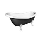 Vrijstaand Bad Sapho Retro 173x75x84 cm Wit / Zwart met, Ophalen of Verzenden, Nieuw, Overige typen