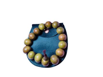 Veiling - Tibetaanse Green Sandalwood Mala Armband, Nieuw