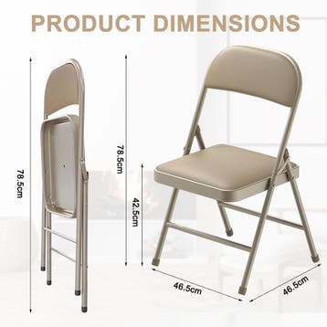 Klapstoelen - Vouwstoelen - Set van 6 - Eettafelstoelen - Kh, Caravans en Kamperen, Kampeermeubelen, Verzenden, Zo goed als nieuw