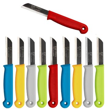 Solingen Schilmesje – RVS Glad – 16 cm met Blade Cover, Ophalen of Verzenden, Nieuw, Rvs of Chroom