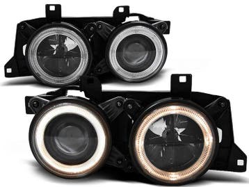 Angel eyes koplampen smoke design passend voor BMW 5 seri..., Verzenden, Nieuw