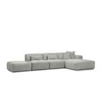 Loungebank Veenendaal - loungebanken - Grijs, Nieuw, 150 cm of meer, Stof, 300 cm of meer