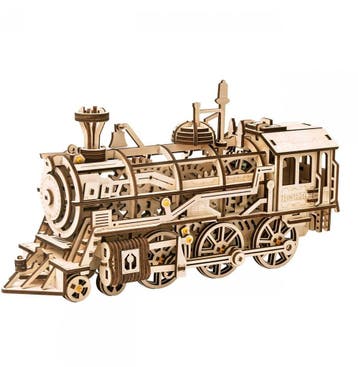 Robotime Locomotief hout DIY Modelbouw Knutselen (Recreatie), Verzenden, Nieuw