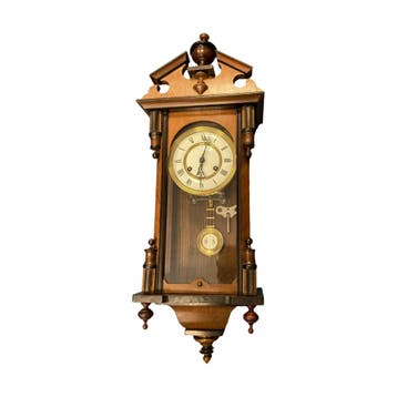 Regulateur - wandklok - hout - vintage