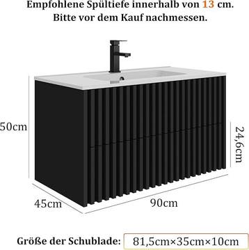 Wastafelkast - Wastafelmeubel - Wastafelonderkast - 80 cm -, Verzenden, Zo goed als nieuw