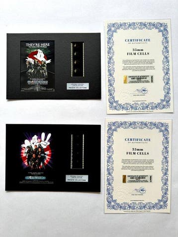 Ghostbusters – Rare Set of 2 Mounted 35mm Film Cells –, Nieuw