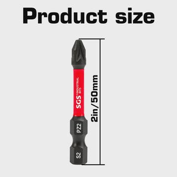 50mm Magnetische Schroefbit Set (10-delig) - S2 Staal - 1/4", Verzenden, Nieuw