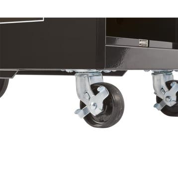 Kunststof zwenkwiel Ø 75 x 28 mm. met rem., Ophalen of Verzenden, Nieuw