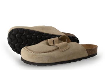 Manfield Instappers in maat 38 Beige, Verzenden, Zo goed als nieuw, Manfield, Instappers