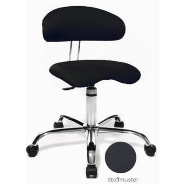 Werkkruk/Verhoogde Bureaustoel | Stof | Zwart | Ergonomisch, Verzenden, Nieuw