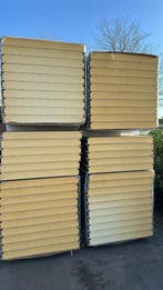 Wandpaneel, sandwichpaneel, Antraciet, 100 mm, 51st. 5000 mm, Doe-het-zelf en Verbouw, Platen en Panelen, Nieuw