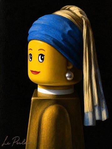 Lego Merchandise - Girl with a pearl earring Lego Style, Nieuw