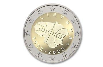 2 euro 100 jaar Basketbal 2022 - Litouwen, Verzenden
