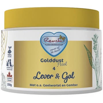 Renske Golddust Heal 4 - Lever & Gal 250gram, Verzenden, Nieuw