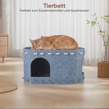 Dubbele Katten Tunnel met Uitneembare Wasbare Filtdelen - Co, Verzenden, Nieuw