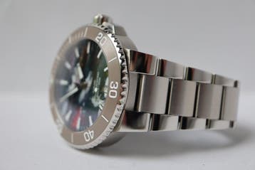 Horloge Oris Aquis Date Upcycle 12/2025 Full set Nieuw., Overige merken, Staal, Staal, Polshorloge