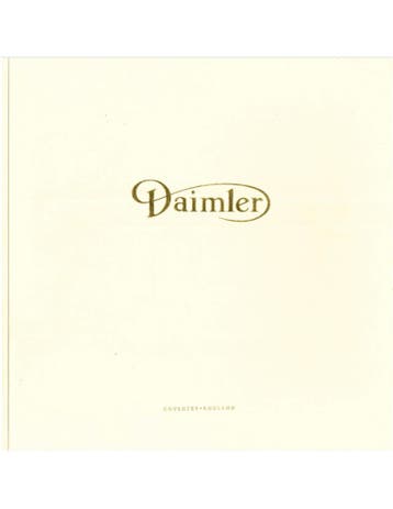 2000 DAIMLER SUPER V8 BROCHURE NEDERLANDS, Nieuw, Author