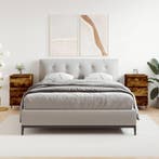 vidaXL Nachtkastjes 2 st 40x35x69 cm bewerkt hout gerookt, Minder dan 45 cm, Verzenden, Nieuw, 55 tot 70 cm