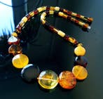 Amber Unieke vintage Baltische amber ketting- 18 g