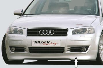Rieger spoilerlip | geschikt voor Audi A3 8P 2003-2005 3D |, Auto-onderdelen, Verzenden, Nieuw