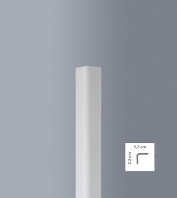 Hoekprofiel Wit L22 (22 x 22 mm), lengte 2 m, Ophalen of Verzenden, Nieuw