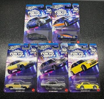 Hot Wheels, Mattel 1:64 - Modelauto (5) - *No Reserve* Hot, Nieuw