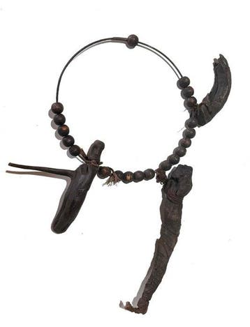 Oude halsketting van een Dayak-sjamaan - Borneo - Indonesië, Antiek en Kunst