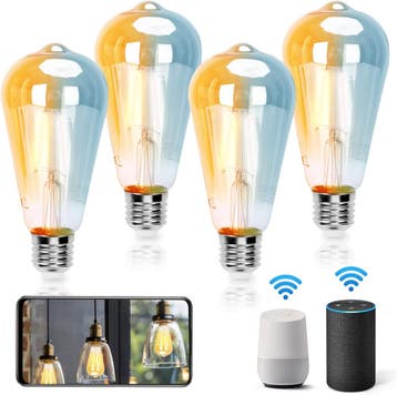 E27 LED lamp - Dimbaar - Filament lamp - 6W - 4 stuks - Aigo, Huis en Inrichting, Verzenden, Zo goed als nieuw