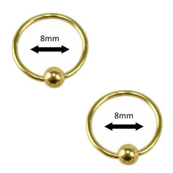 Fako Bijoux - Ball Closure Piercing - Ring - 8mm -, Verzenden, Nieuw
