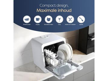 Evidenter ITDW25 - Mini vaatwasser - Vrijstaand - 4 Couverts, Verzenden, Nieuw