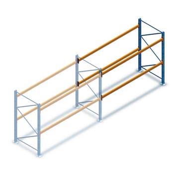Gebruikte JH MPB palletstelling 3500x2300x1100 mm (hxbxd) 2