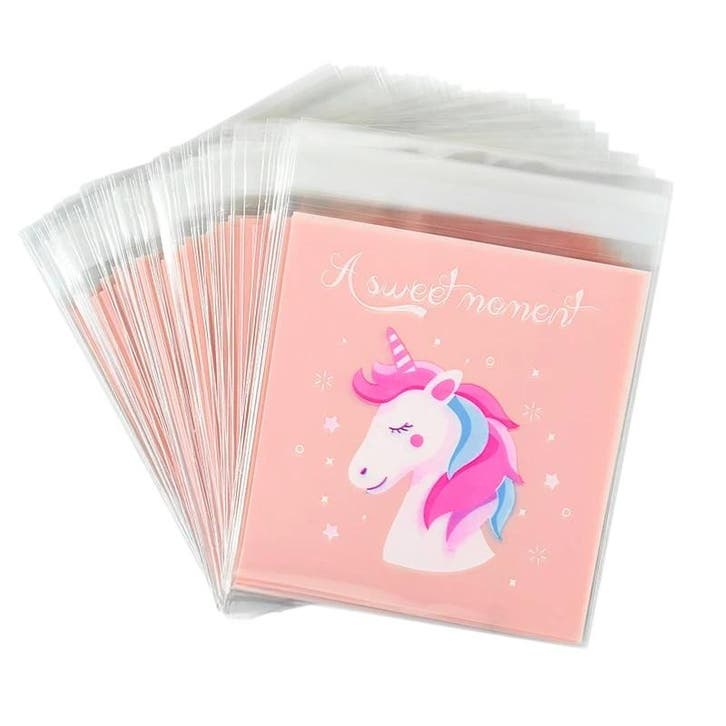 Fako Bijoux - 100x Eenhoorn / Unicorn Uitdeelzakjes -, Diversen, Cadeauverpakkingen, Verzenden