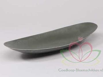 Bootschaal plat Vlot Basic Grey 40x17 cm, Ophalen of Verzenden, Nieuw