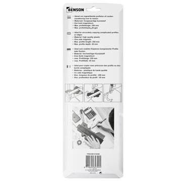 Benson Profielmal - 250 mm - Roestvrij Staal - Magnetisch..., Ophalen of Verzenden, Nieuw