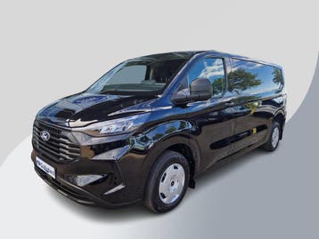 Ford Transit Custom 300 2.0 TDCI L2H1 Trend, Stof, Gebruikt, Euro 6, Zwart