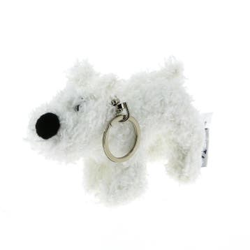 Kuifje Knuffel Bobbie Sleutelhanger 8 cm, Ophalen of Verzenden, Nieuw