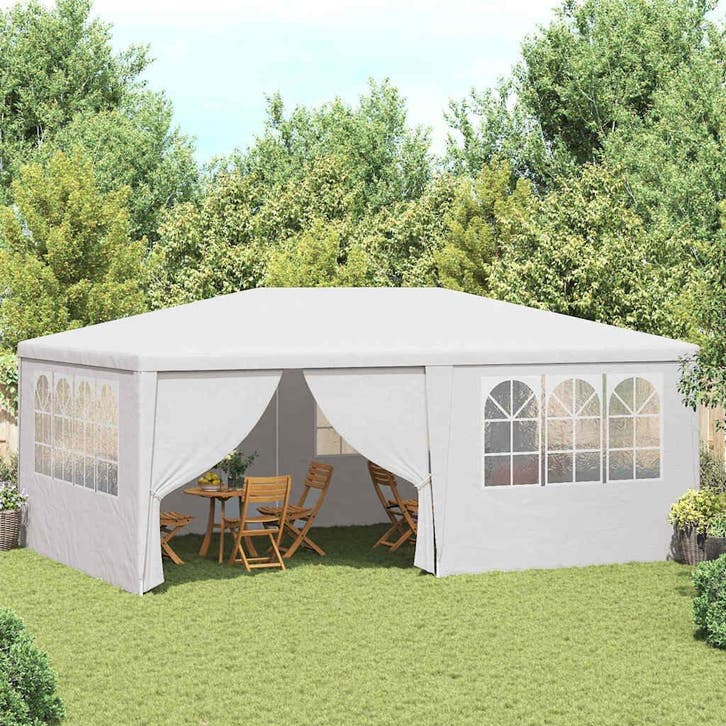 Partytent 4x6m Wit | Retourdeal 30% Korting, Tuin en Terras, Bergingen en Tuinkasten, Nieuw, Overige materialen, Overige typen