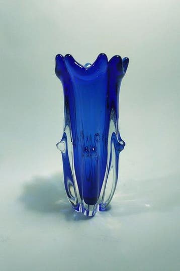 Lednické Rovné - Jaroslav Taraba - Vaas - Handgeblazen glas, Antiek en Kunst