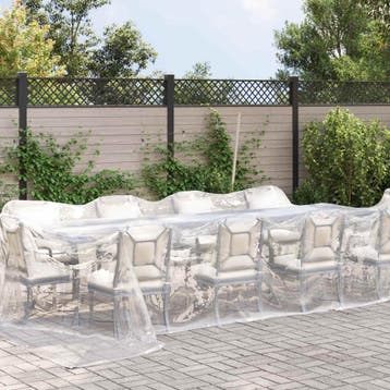 vidaXL Zeildoek 140 gsm Transparant 7 x 4 m PE, Verzenden, Nieuw