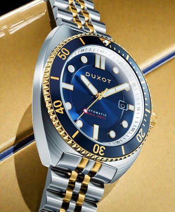 Duxot - Automatic - Domed Sapphire - 24 Jewels - Gold -, Nieuw