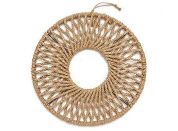 Metalen ring met Touw krans 38 cm per stuk, Ophalen of Verzenden, Nieuw