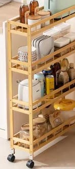 Smal Verrijdbaar Keukenrek – Meerlagen Spleetopbergrek, Verzenden, Nieuw