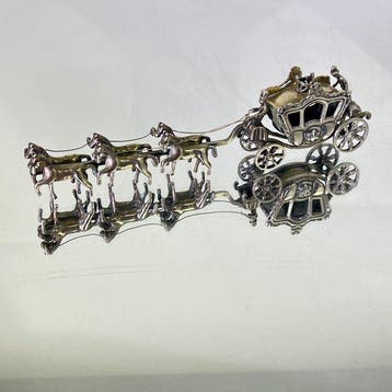 Hallmarked JOW - Koets - Verzamelobject koninklijk