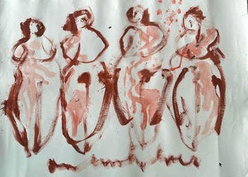 Anton Heyboer (1924-2005) - De 5 Bruiden, Antiek en Kunst