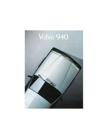 1994 VOLVO 940 BROCHURE NEDERLANDS, Boeken, Nieuw, Volvo, Author