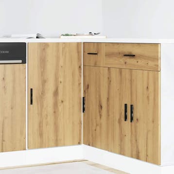 vidaXL Onderkast Lyon bewerkt hout artisanaal eikenkleur, Verzenden, Nieuw, Bruin