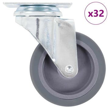 vidaXL 32 st Zwenkwielen 75 mm, Verzenden